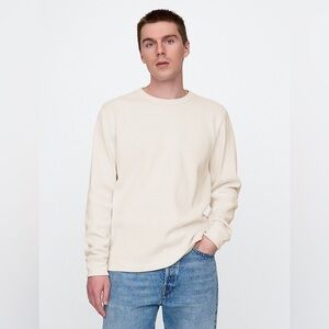 GAP Men's Heavyweight Thermal  Long Sleeve Crewneck- size Medium